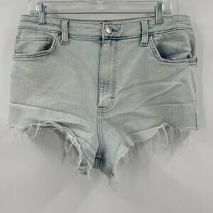 Lee distressed High rise cut off light wash shorts